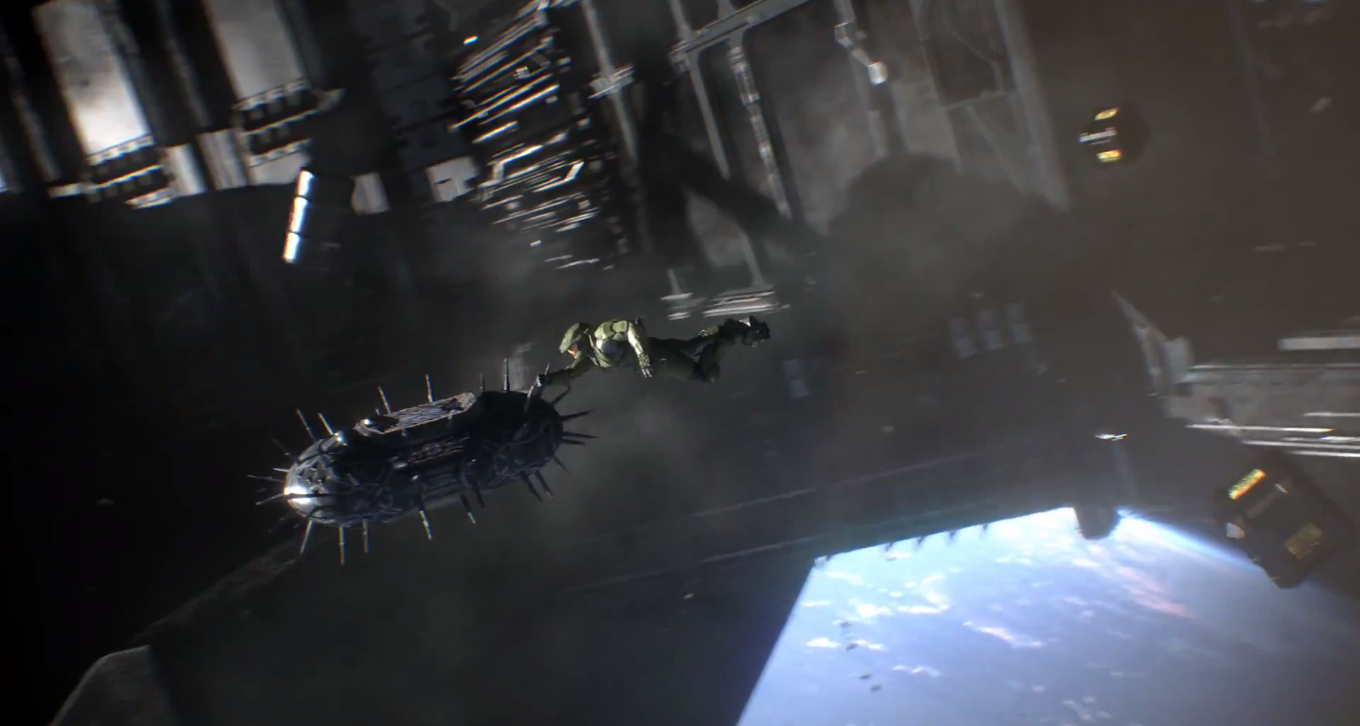 File:Master Chief Collection - Chief with bomb in space.png - Halopedia ...