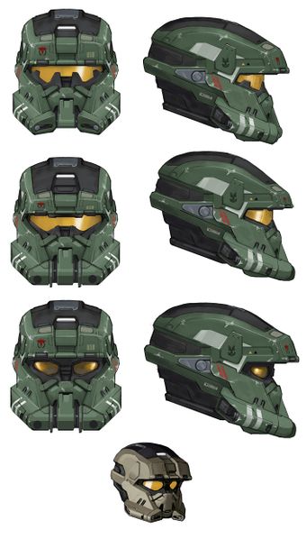 Some concept art i found of Halo Reach Helmets : r/halo